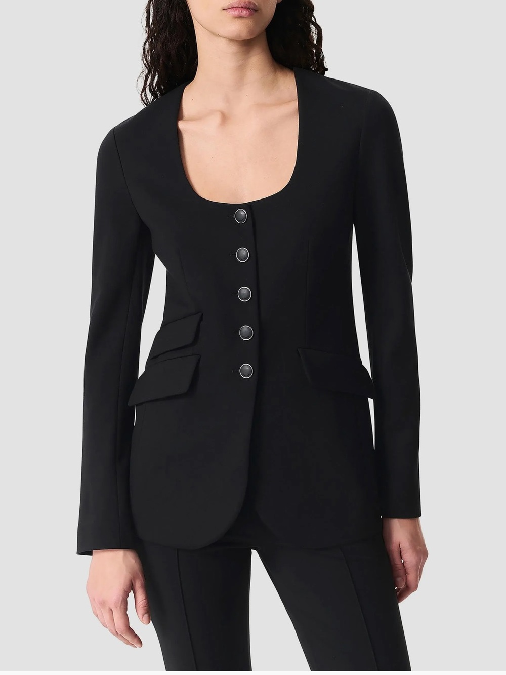Rag & Bone $498 Roslyn Ponte U-Neck Blazer
